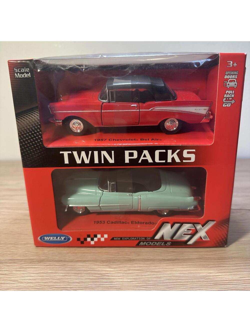 1953 Cadillac Eldorado and 1957 Chevrolet Bel Air Twin Pack NEX Models